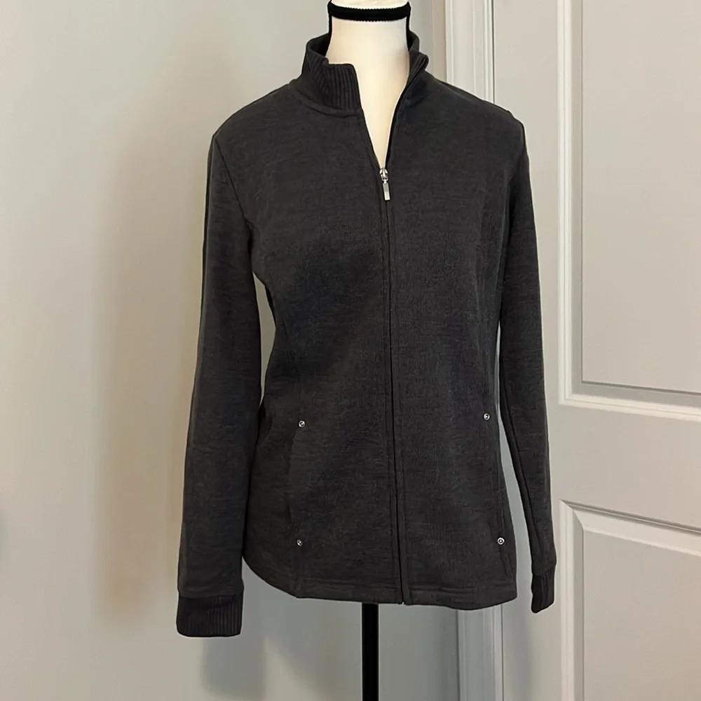 Karen Scott Zip Up Sweater - Picture 2 of 8